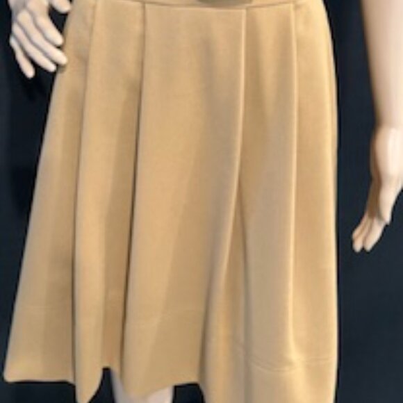 Eliza J Camel Dress with Leopard Print Belt – Size 12 - Picture 3 of 7